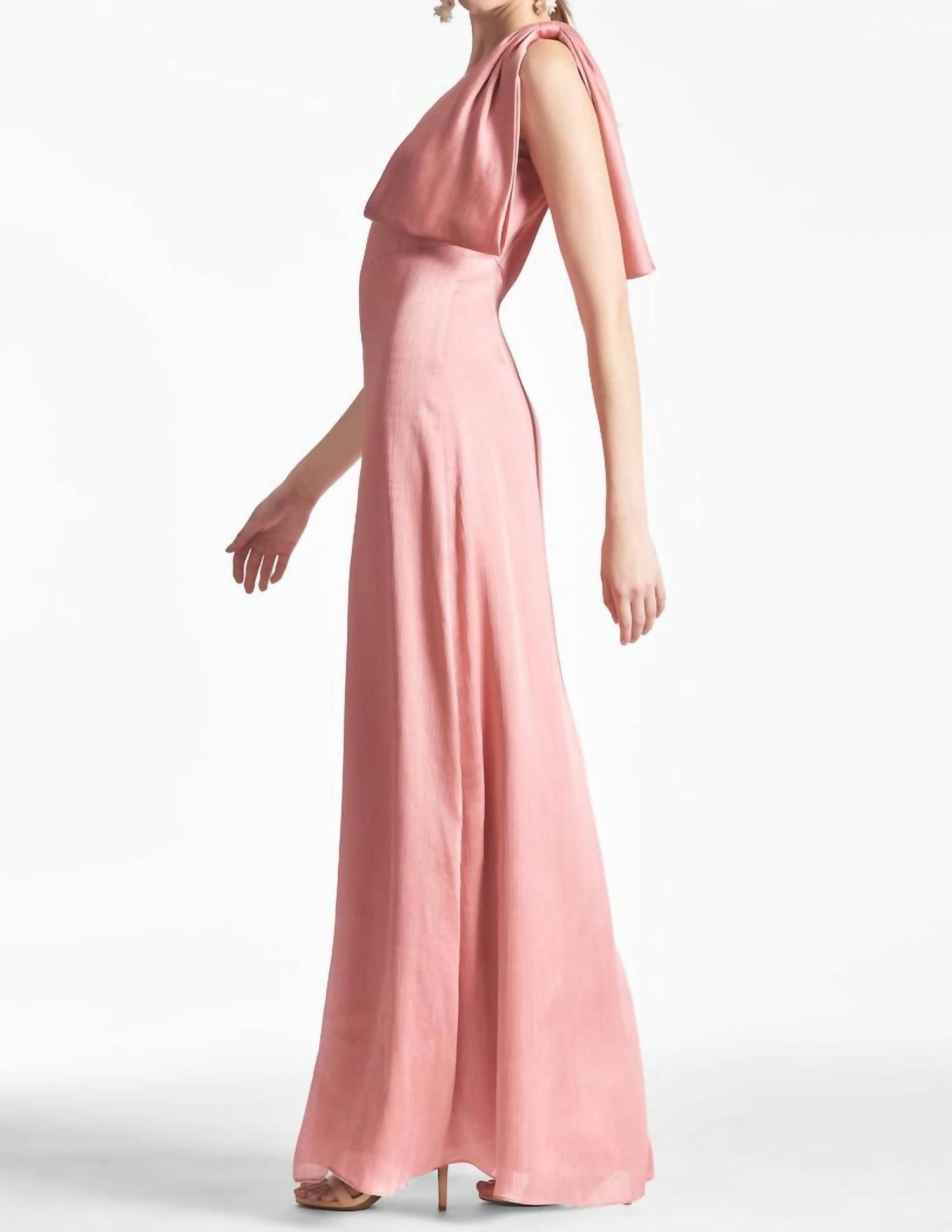 Sachin & Babi - Chelsea One Shoulder Bow Gown