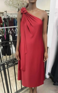 Adrianna Papell - Women's One Shoulder Midi Dress