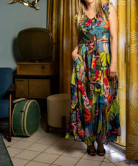 Samuel Dong - Georgette Ruffle Dress