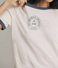Sundry - Ringer Boxy St. Tropez Tee