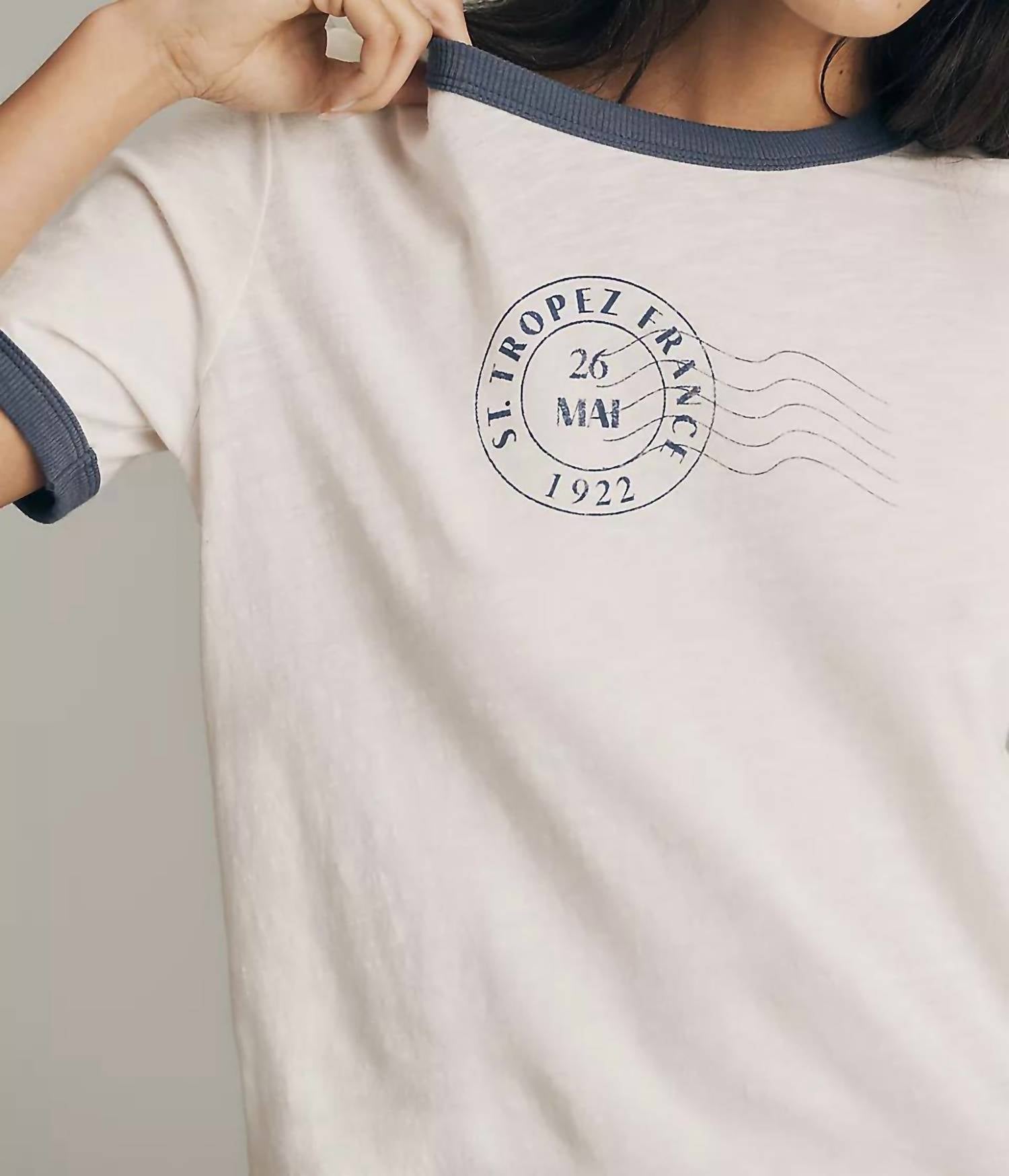 Sundry - Ringer Boxy St. Tropez Tee