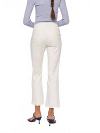 JONATHAN SIMKHAI Evie Cropped Pants in ivory - women's pants - alternate view