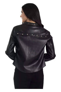 Nine West - Women's Synthetic Leather Jacket