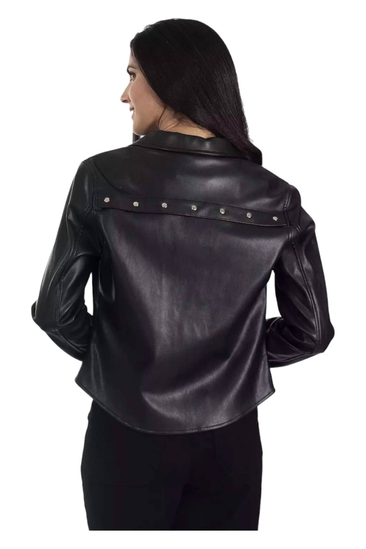 Nine West - Women's Synthetic Leather Jacket