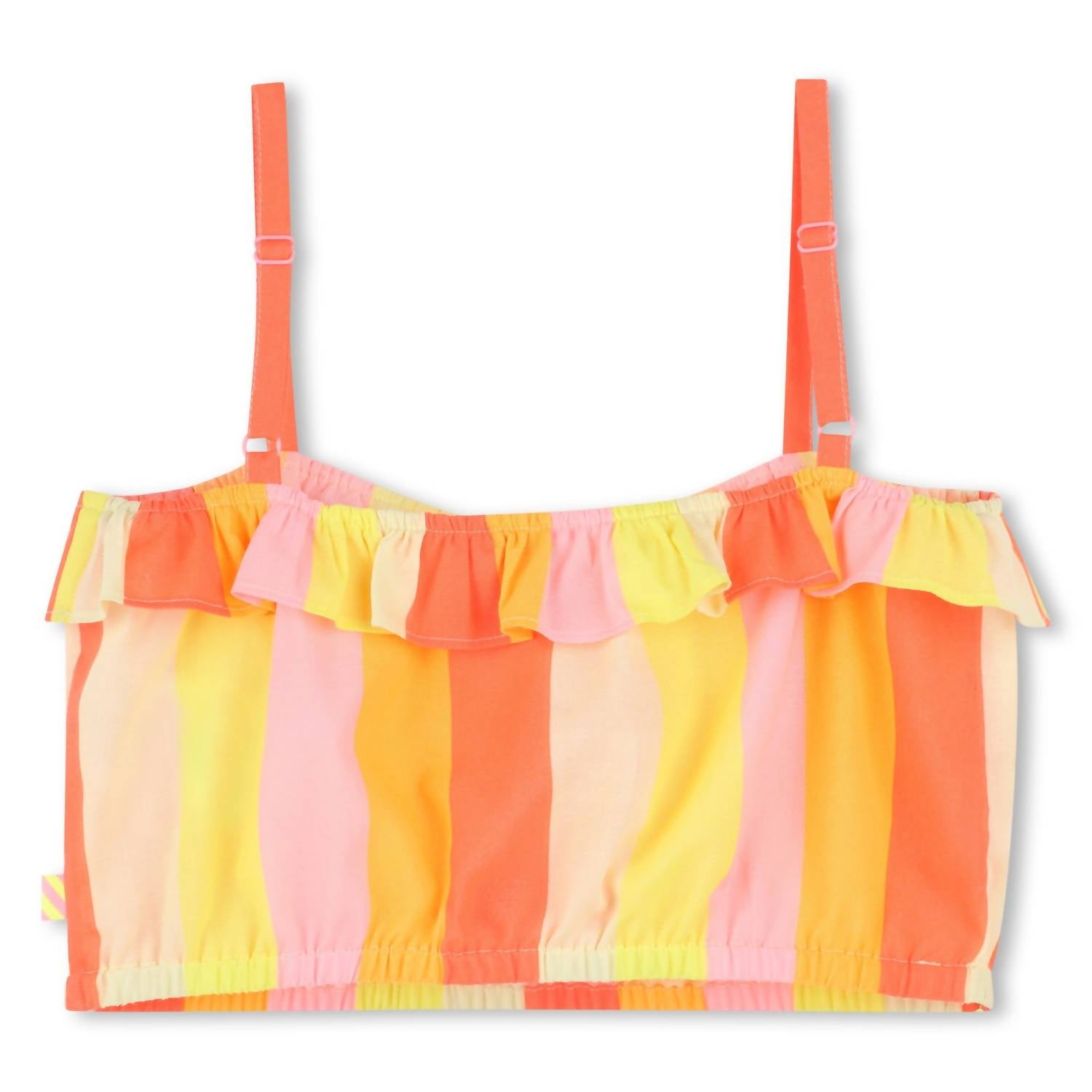 Billieblush Kids' Striped Tank Top in multicolor - kids' tank top - alternate view