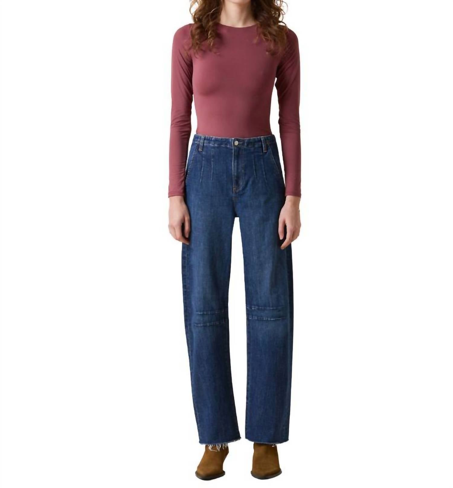 Le Jean - Darted Barrel High Rise Jeans