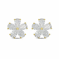 Diana M Jewels - Women's Pear Lab-Grown Diamond Stud Earrings (2.00 Ct TCW) - Classic