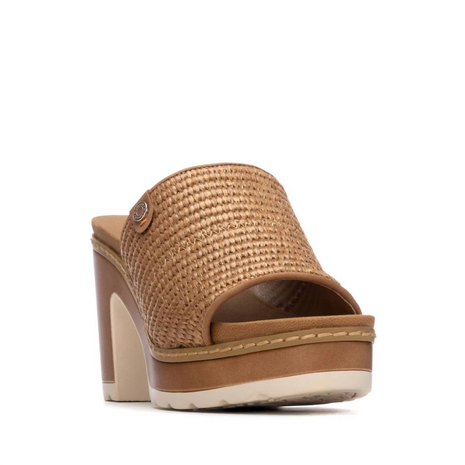 Xti Women's Refresh 175282 Sandals in camel - women's sandal - detail view