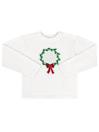 Lullaby Set - Girl's Cozy Up Wreath Sweater