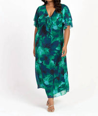 Fashion Szn Curve - Flutter Sleeve Dress - Plus