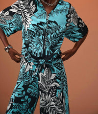 Joseph Ribkoff - Floral & Plant Motif Pants Style 241067