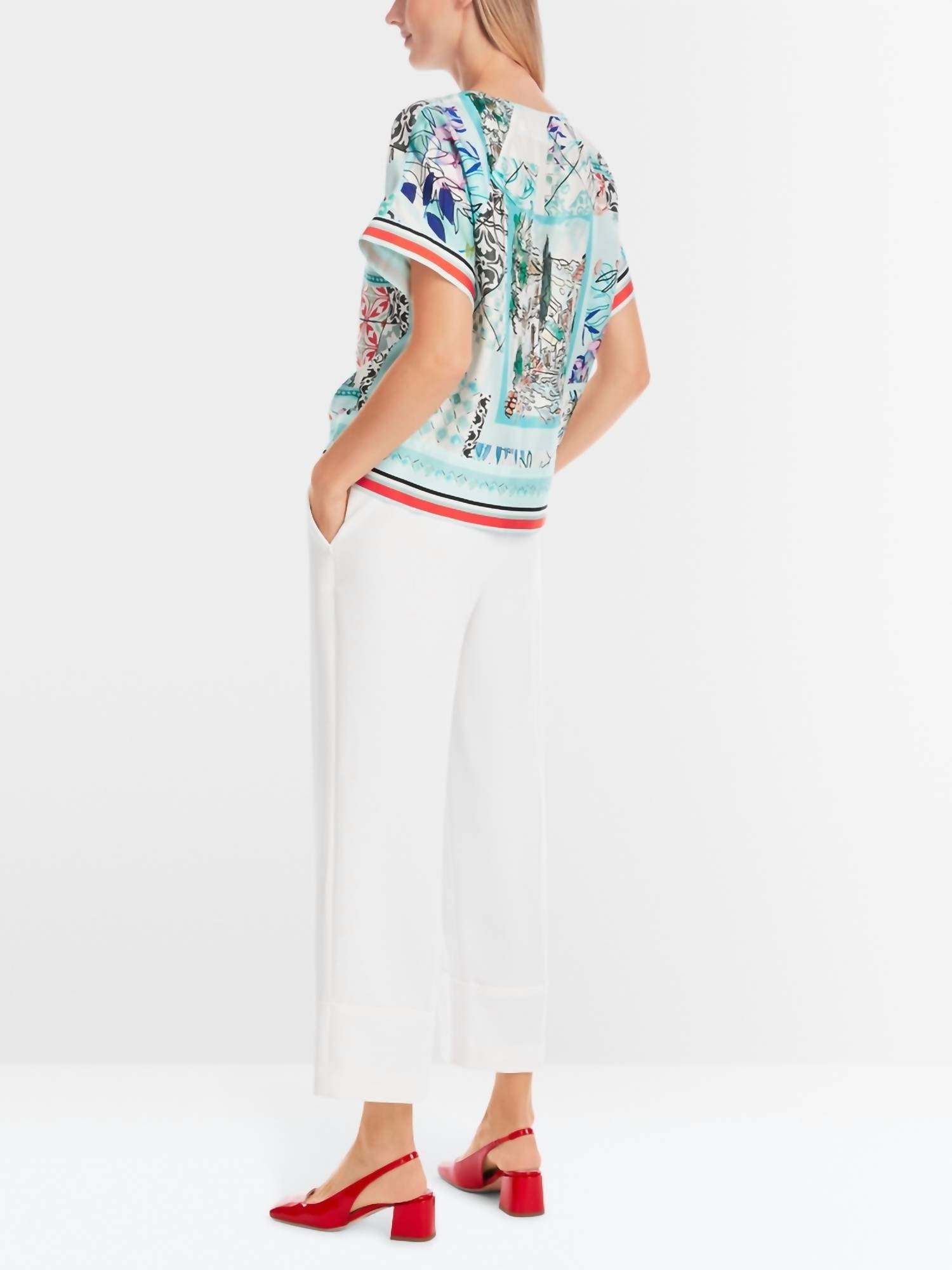 Marc Cain - Silk blouse in kimono shape