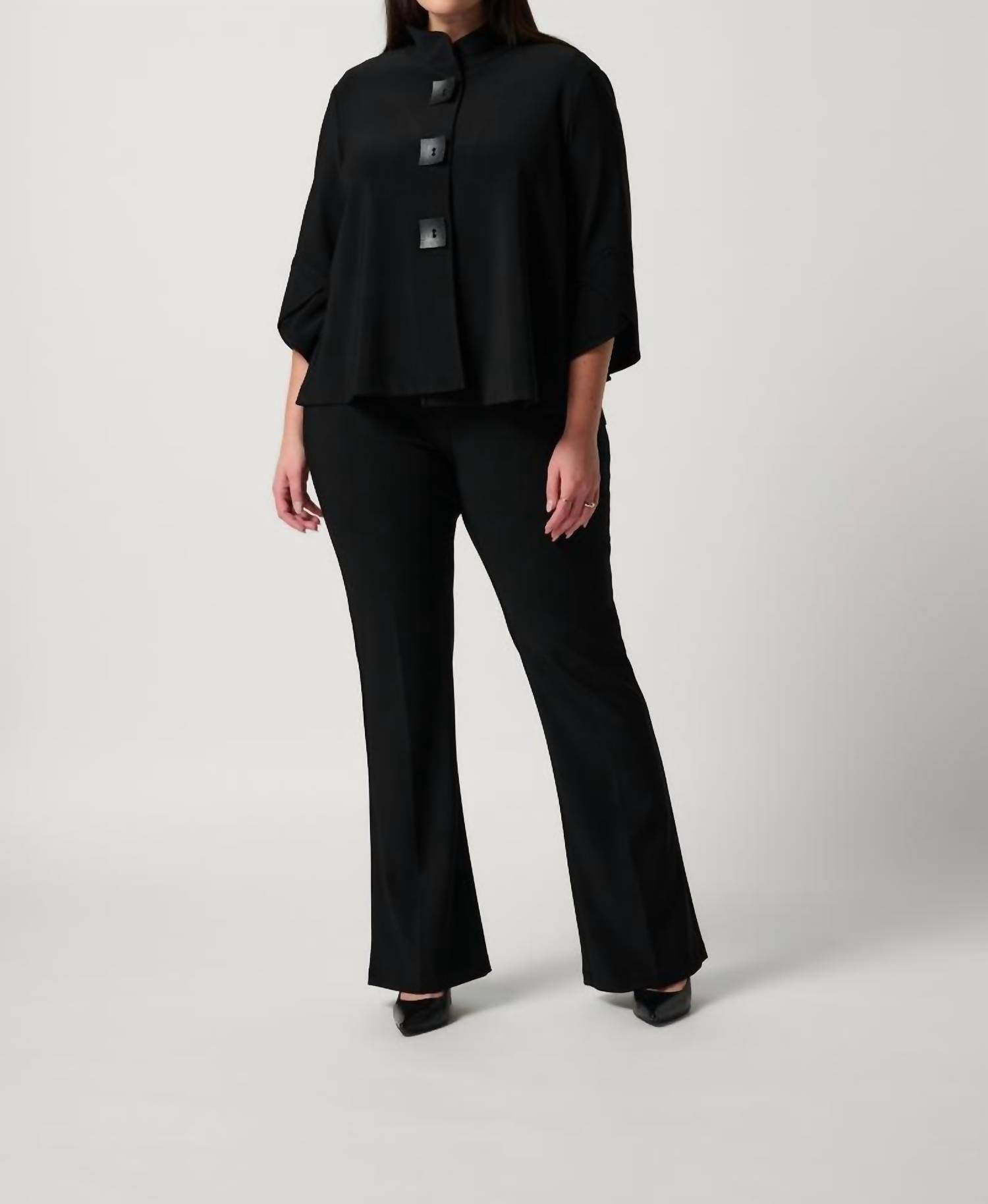 Joseph Ribkoff - Elasticated-waist Flared Trousers