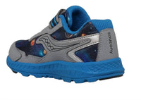 SAUCONY Toddler's Ride 10 Sneakers in grey blue space - kids' sneaker - detail view