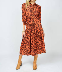 Uncle Frank - Native Print Midi Shirtdress