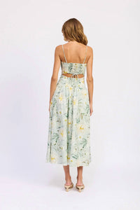 En Saison Elise Midi Dress in sage - women's dress - alternate view