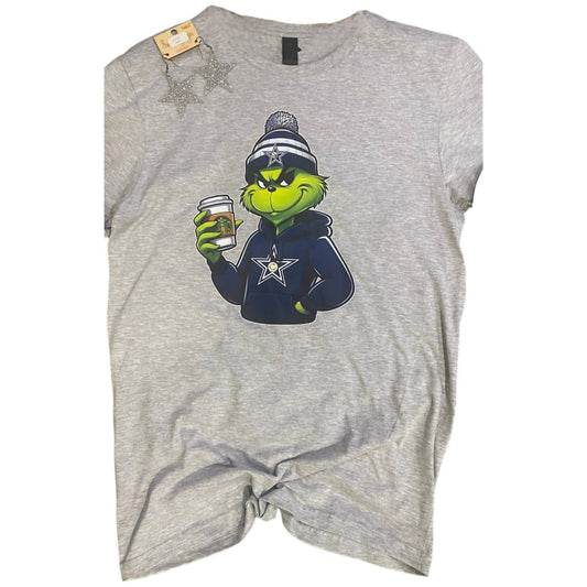 Farm Life Crafting - Women's Dallas Cowboy Grinch Tee