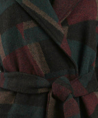 Evette & K - Wool Hooded Wrap Coat