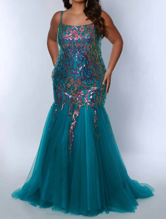 Sydney'S Closet - Sequins Mermaid Prom Dress
