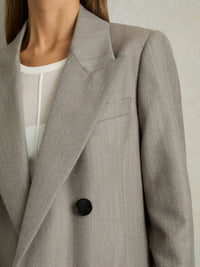 Reiss - Darla Wool Oversized Double-Breasted Blazer