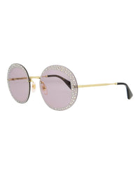 Gucci - Women's Round-frame Metal Sunglasses