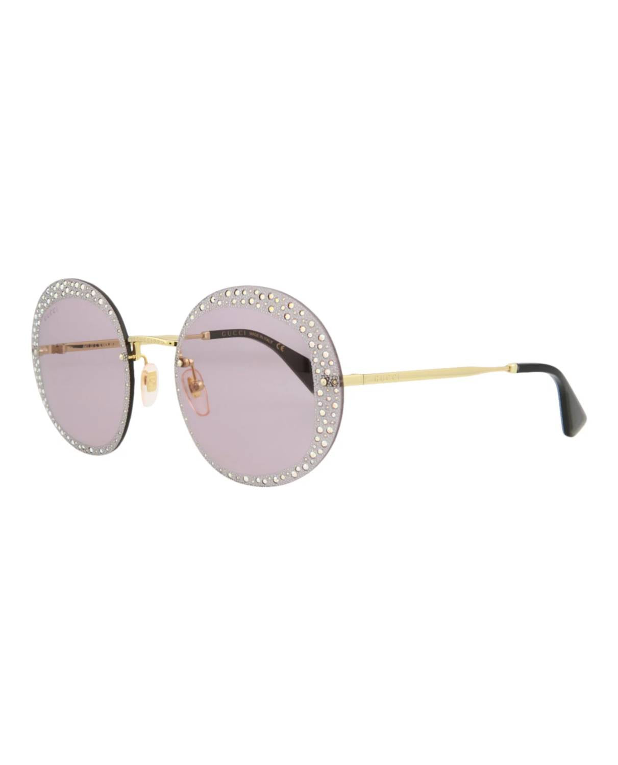 Gucci - Women's Round-frame Metal Sunglasses