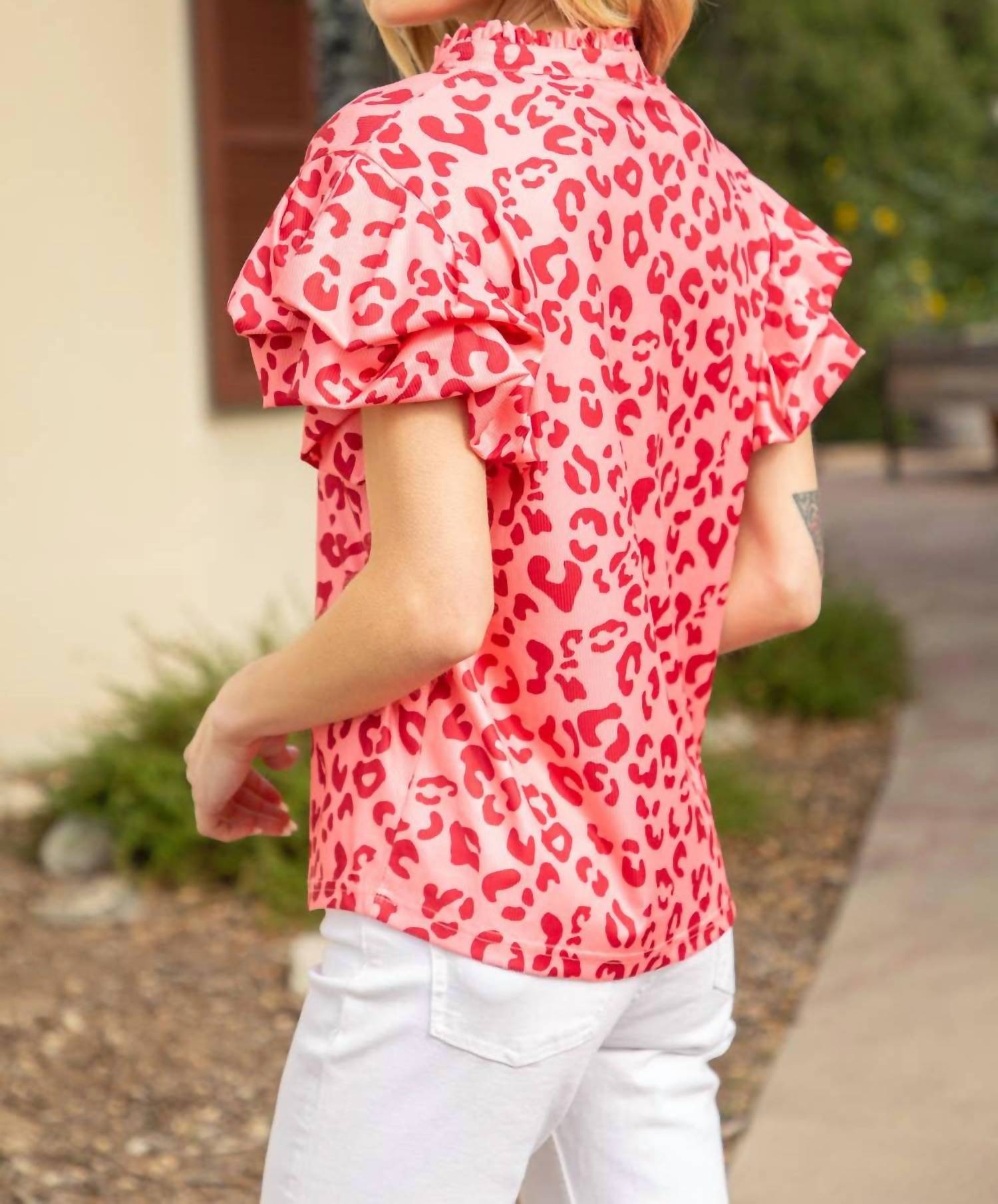 Voy - Casey Puff Bubble Sleeve Top