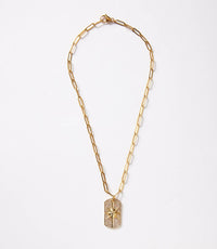 Chasing Cherubs - Pavé Star Tag Necklace
