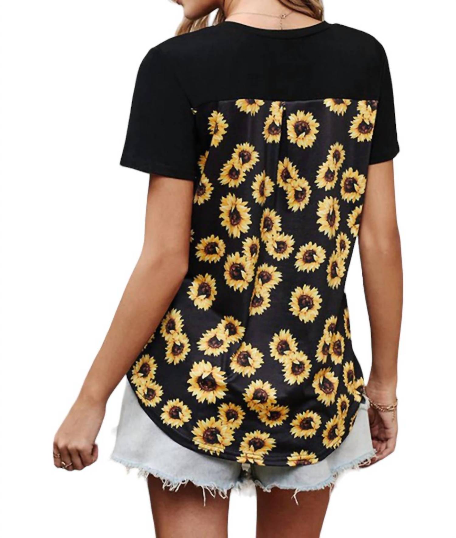 Shiying - Sunflower Pocket Tee