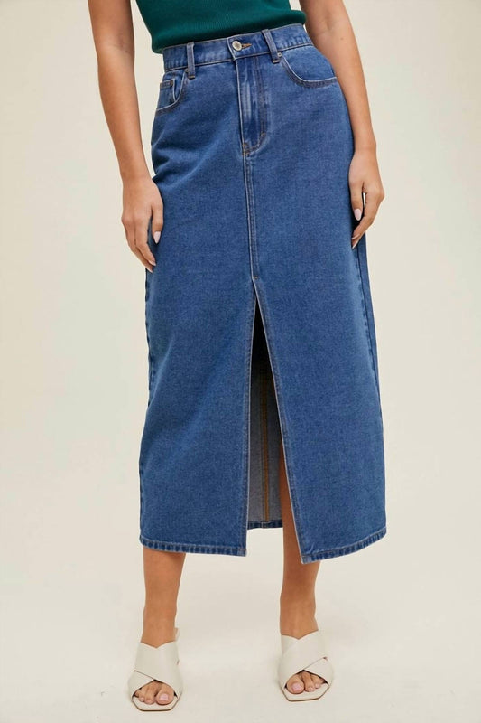 Wishlist - For Days Denim Midi Skirt