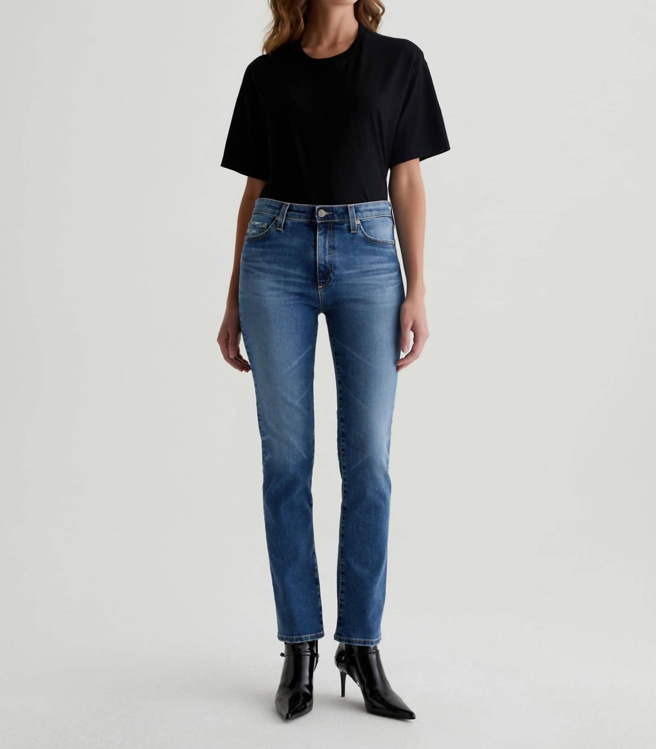 Ag Jeans - Mari Mid-rise Slim Straight Denim