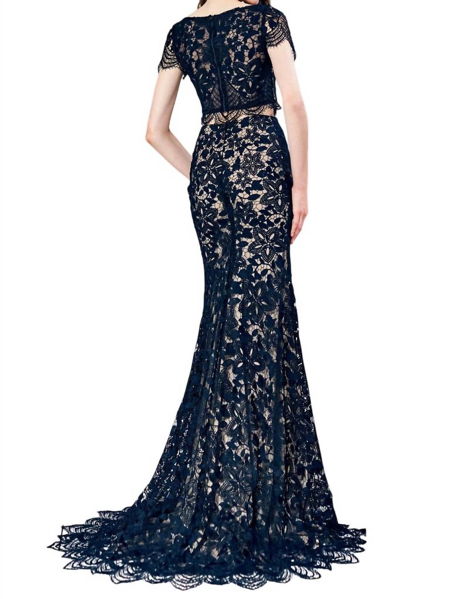 Angela & Alison - Laced Prom Dress