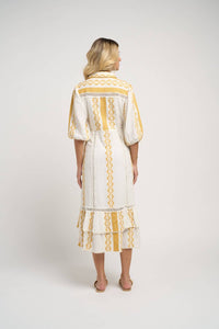 Guadalupe Design - Catalina Ii Stripe Midi Dress