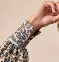 Bibi - Oversized Waffle Thermal Sweatshirt