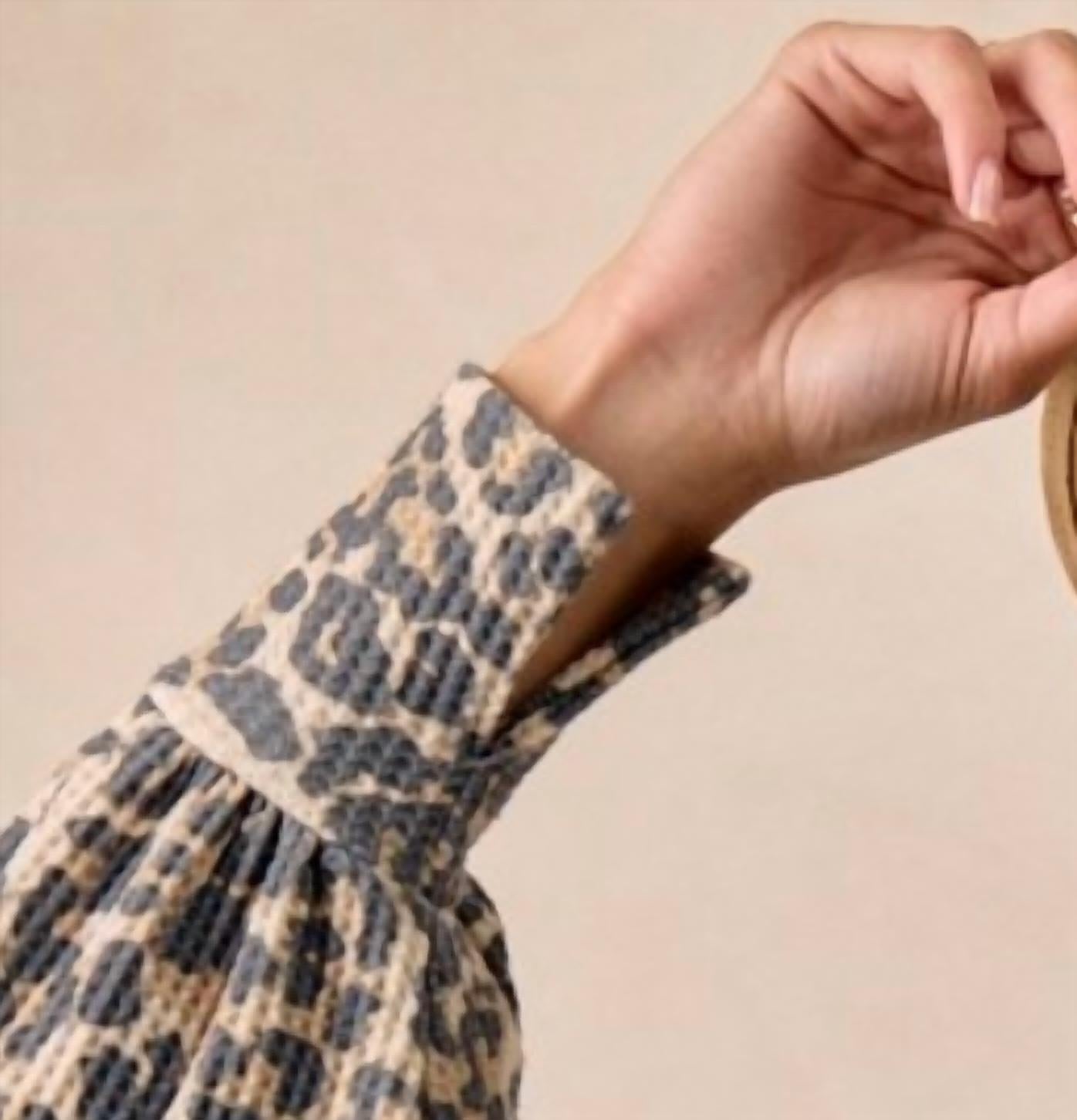 Bibi - Oversized Waffle Thermal Sweatshirt