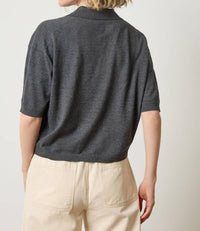 Lilla P - Drop Shoulder Polo Neck Sweater