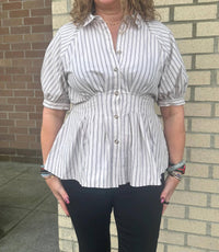 By Together - Cinched Waist Top