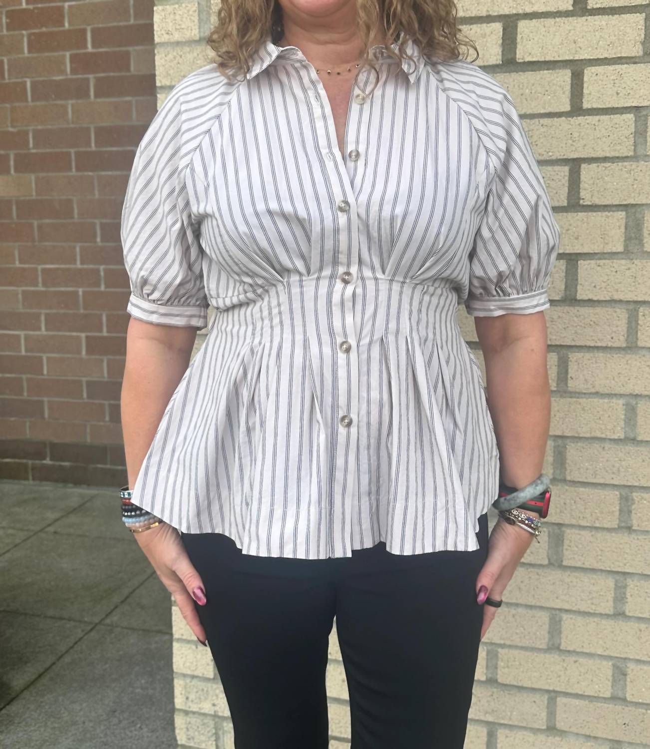 By Together - Cinched Waist Top