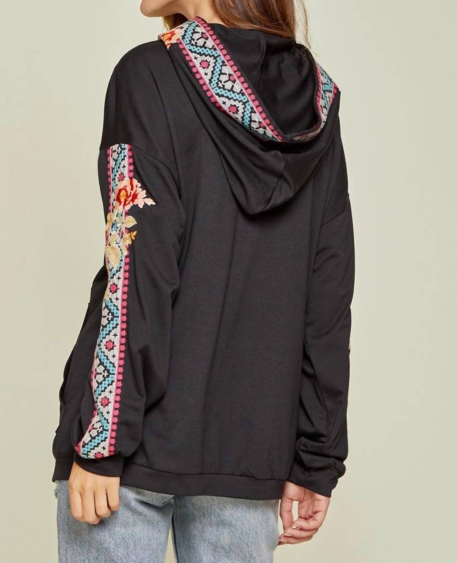 Savannah Jane - Dressed to Thrill Embroidered Sweatshirt