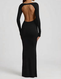 Oh Polly - Regine Modal Ruched Backless Maxi Dress