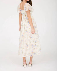Blu Pepper - Floral Chiffon Midi Dress