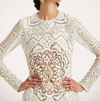 La Doublej - Women's Lacey Long Sleeve Swing Dress