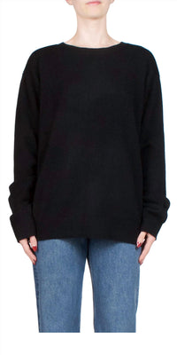 Eterne James Cashmere Sweater in black - women's sweater