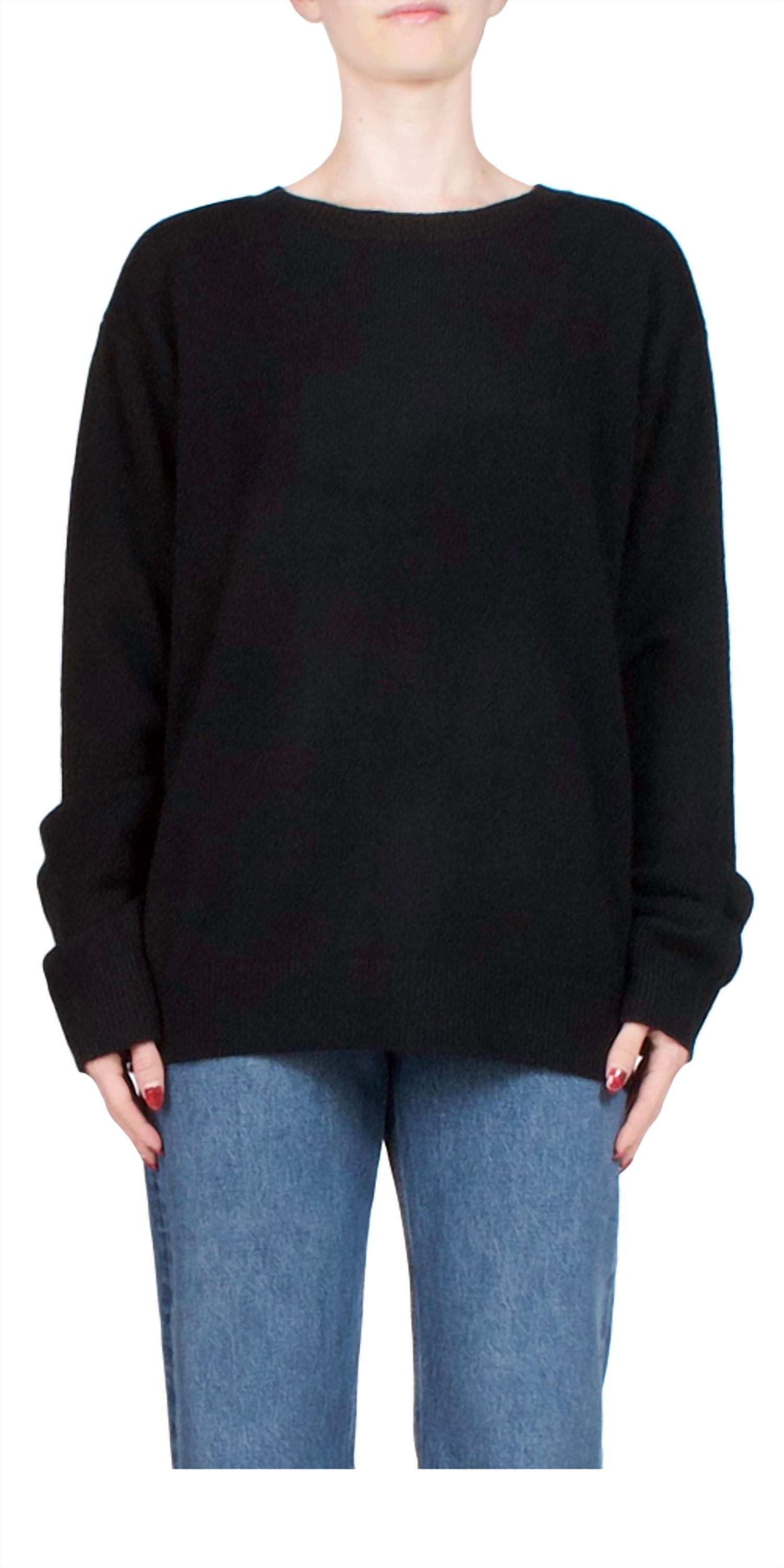 Eterne James Cashmere Sweater in black - women's sweater