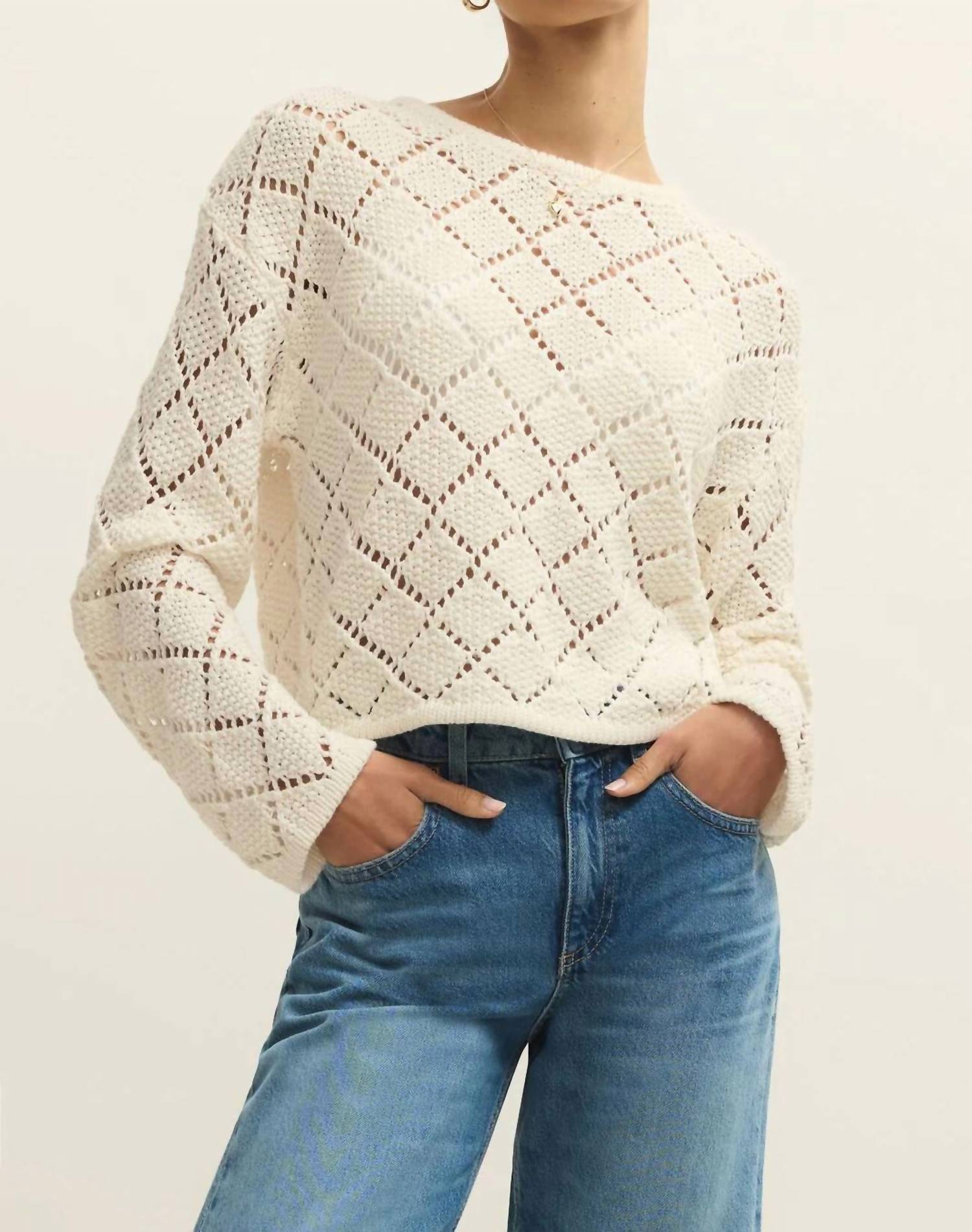 Z Supply - Hullen Crochet Sweater
