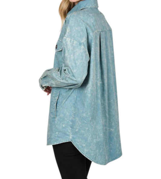 Zenana - Oversized Vintage Washed Shacket