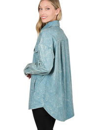 Zenana - Oversized Vintage Washed Shacket