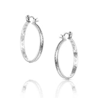 Montana Silversmiths - Women's Rustic Serenity Hoop Earrings