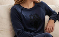 Velvette - Women's Peruvian Pima Cotton Medallion Print Pajamas