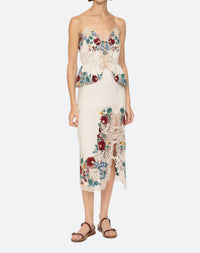 Sea - Katharine Embroidery Tie Skirt